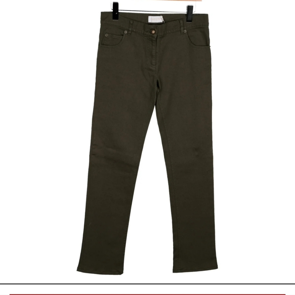 Valentino Mid-Rise Straight Leg Jeans Size: US6 / IT42